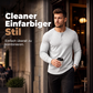 ⭐ 4,9 Sterne – nicht ohne Grund! Henley-Hemd für Herren in Slim-Fit-Passform