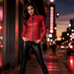 ⏰ Letzte Welle – Lager fast leer – 50% endet jederzeit Damen-Kunstlederjacke in Slim-Fit