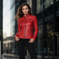 ⏰ Letzte Welle – Lager fast leer – 50% endet jederzeit Damen-Kunstlederjacke in Slim-Fit