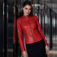 ⏰ Letzte Welle – Lager fast leer – 50% endet jederzeit Damen-Kunstlederjacke in Slim-Fit