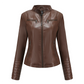 ⏰ Letzte Welle – Lager fast leer – 50% endet jederzeit Damen-Kunstlederjacke in Slim-Fit
