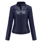 ⏰ Letzte Welle – Lager fast leer – 50% endet jederzeit Damen-Kunstlederjacke in Slim-Fit