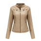 ⏰ Letzte Welle – Lager fast leer – 50% endet jederzeit Damen-Kunstlederjacke in Slim-Fit