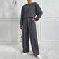 📢📢50%Rabatt!!!🎉✨Gemütlicher Damen-Zweiteiler: Langarm-Sweatshirt und Hose