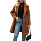 📢📢50%Rabatt!!!🎉✨Damen Wollmantel mit Zweireiherknopfleiste