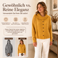 🍂Herbst-Bestseller – 50 % Rabatt！🧥Damen-Strickjacke mit unregelmäßigem Kragen