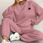 💞 Über 100.000 verkauft – der beliebteste Hit – jetzt zum halben Preis ！Lässiges 2-teiliges Set aus langärmligem Strickpullover und Hose