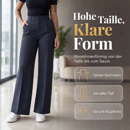 🎯 50%-Schnäppchen! Legere hochtaillierte Geradehose für Damen