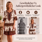 🌸 50 % RABATT – Damen Vintage Ethno-Print Stufenkleid | Boho-Eleganz trifft auf luftigen Komfort ✨