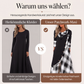 🌸 50 % RABATT – Damen Karo-Patchwork-Maxikleid mit A-Linien-Schnitt | Künstlerischer Stil trifft auf bequemen Alltagskomfort ✨