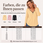 📢📢50%Rabatt!!!🎉✨Langarmshirt mit Reißverschluss und V-Ausschnitt für Damen