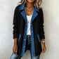 📢📢50%Rabatt!!!🎉✨Damen-Casual-Jeansjacke im Patchwork-Stil