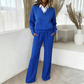 👚 50 % RABATT | Mühelos angezogen & bequem durch den Tag – Damen-Set mit Langarm-Oberteil & weiter Hose
