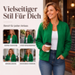 🚀 Neu zum halben Preis！Strukturierte Damenjacke mit Reißverschluss und Baseballkragen