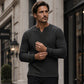 ✨ 50% schnappen! Herren-Hemd mit Waffelstrick und V-Ausschnitt in Slim-Fit-Passform