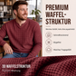 ✨ 50% schnappen! Herren-Hemd mit Waffelstrick und V-Ausschnitt in Slim-Fit-Passform