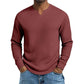 ✨ 50% schnappen! Herren-Hemd mit Waffelstrick und V-Ausschnitt in Slim-Fit-Passform