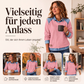 📈 Verkaufshit Nr. 1 – direkt 50%! Langarm-Sweatshirt für Damen mit Denim-Patchwork