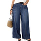 📢📢50%Rabatt!!!🎉✨Legere Hochhaus-Jeans mit weitem Bein für Damen