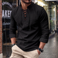 👕 50 % RABATT | Lässig, zeitlos & besonders – Herren Freizeithemd mit Stehkragen & Schnürdetail