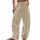 👖 50 % RABATT | Lässig, bequem & unkompliziert – Damen Hose mit weitem Bein & Kordelzug