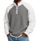 📢📢50%Rabatt!!!🎉✨Herren-Waffelstrick-Quarter-Zip-T-Shirt