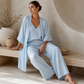 👚 50 % RABATT | 3 Teile, unzählige Looks – Damen Set mit Cardigan, Top & weiter Hose