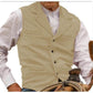 📢📢50%Rabatt!!!🎉✨Herren-Weste im Vintage-Stil mit Revers und Fischgrätmuster aus Tweed