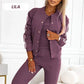 ⭐ 4,9 Sterne – nicht ohne Grund! Lässiges 3-teiliges Set für Damen - Jacke, Tanktop und Hose