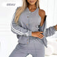 ⭐ 4,9 Sterne – nicht ohne Grund! Lässiges 3-teiliges Set für Damen - Jacke, Tanktop und Hose