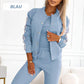 ⭐ 4,9 Sterne – nicht ohne Grund! Lässiges 3-teiliges Set für Damen - Jacke, Tanktop und Hose