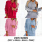 ⭐ 4,9 Sterne – nicht ohne Grund! Lässiges 3-teiliges Set für Damen - Jacke, Tanktop und Hose