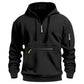📦 Täglich 500+ Pakete versendet – der Wahnsinn! Warmes Utility-Hoodie für Herren mit Viertelreißverschluss