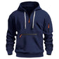 📦 Täglich 500+ Pakete versendet – der Wahnsinn! Warmes Utility-Hoodie für Herren mit Viertelreißverschluss