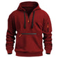 📦 Täglich 500+ Pakete versendet – der Wahnsinn! Warmes Utility-Hoodie für Herren mit Viertelreißverschluss