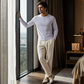 👕 50 % RABATT | Lässig, zeitlos & unkompliziert – Herren Langarmshirt mit Henley-Kragen