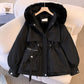 Damen taillierter mittellanger Parka mit Taschen