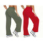 📢📢50%Rabatt!!!🎉✨Damen Yoga-Hose mit hoher Taille & weitem Bein – Bequemer Stretch, figurschmeichelnder Schnitt & vielseitig kombinierbar – Perfekt für Yoga, Sport & Alltag