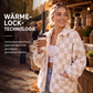 🚀 Neu eingetroffen – 50% Probierpreis! Plüschjacke mit Karomuster und Druckknöpfen für Damen
