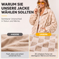 🚀 Neu eingetroffen – 50% Probierpreis! Plüschjacke mit Karomuster und Druckknöpfen für Damen