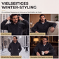 📢📢50%Rabatt!!!🎉✨Herren-Kapuzenpullover aus plüschigem, diamantförmigem Zopfmuster mit strukturierter Oberfläche