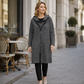 👀 Alle reden davon – du auch? Jetzt zum halben Preis! Mittellange Damenjacke mit Kapuze und 2 Reißverschlüssen