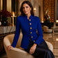 📢📢50%Rabatt!!!💎✨ Bestseller – Goldknopf-Blazer – tailliert und elegant