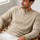 🗣️ 100.000 Leute schwärmen davon – probieren Sie es auch? Herren-Freizeit-Henley-Langarmshirt