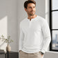 🗣️ 100.000 Leute schwärmen davon – probieren Sie es auch? Herren-Freizeit-Henley-Langarmshirt