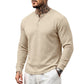 🗣️ 100.000 Leute schwärmen davon – probieren Sie es auch? Herren-Freizeit-Henley-Langarmshirt