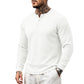 🗣️ 100.000 Leute schwärmen davon – probieren Sie es auch? Herren-Freizeit-Henley-Langarmshirt