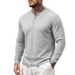 🗣️ 100.000 Leute schwärmen davon – probieren Sie es auch? Herren-Freizeit-Henley-Langarmshirt