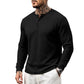 🗣️ 100.000 Leute schwärmen davon – probieren Sie es auch? Herren-Freizeit-Henley-Langarmshirt