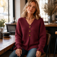 🌟 Der Look, den alle suchen – bei uns 50% günstiger! Damen-Strickpullover mit V-Ausschnitt